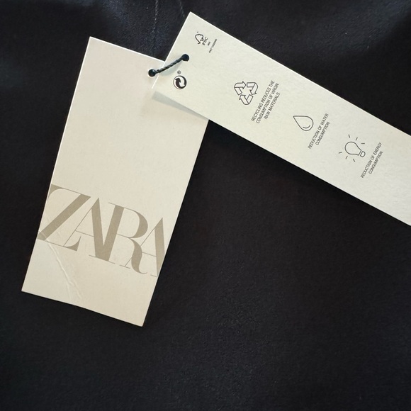 Zara NWT Black Bling Mini Skirt M - Picture 8 of 11